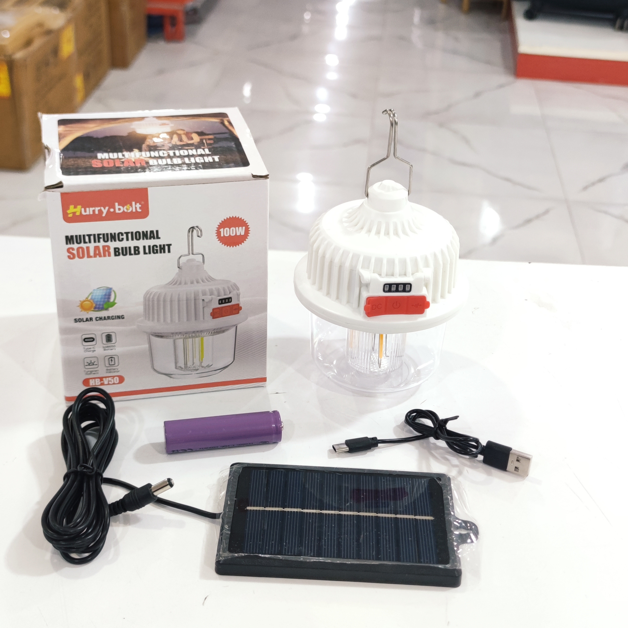 چراغ اضطراری شارژی آویزی V50