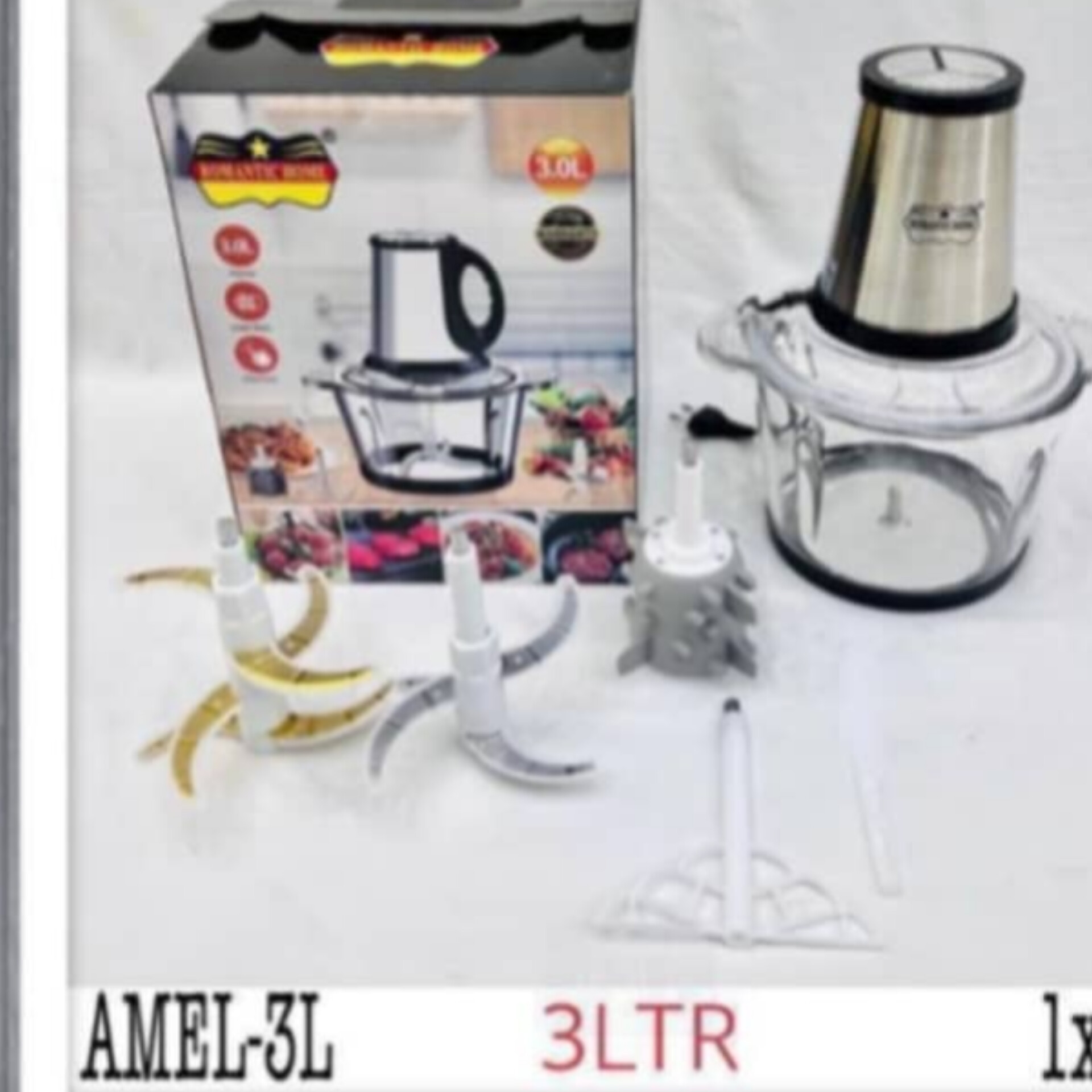 خردکن رومانتیک هوم شیشه ای ۳لیتری amel_3L