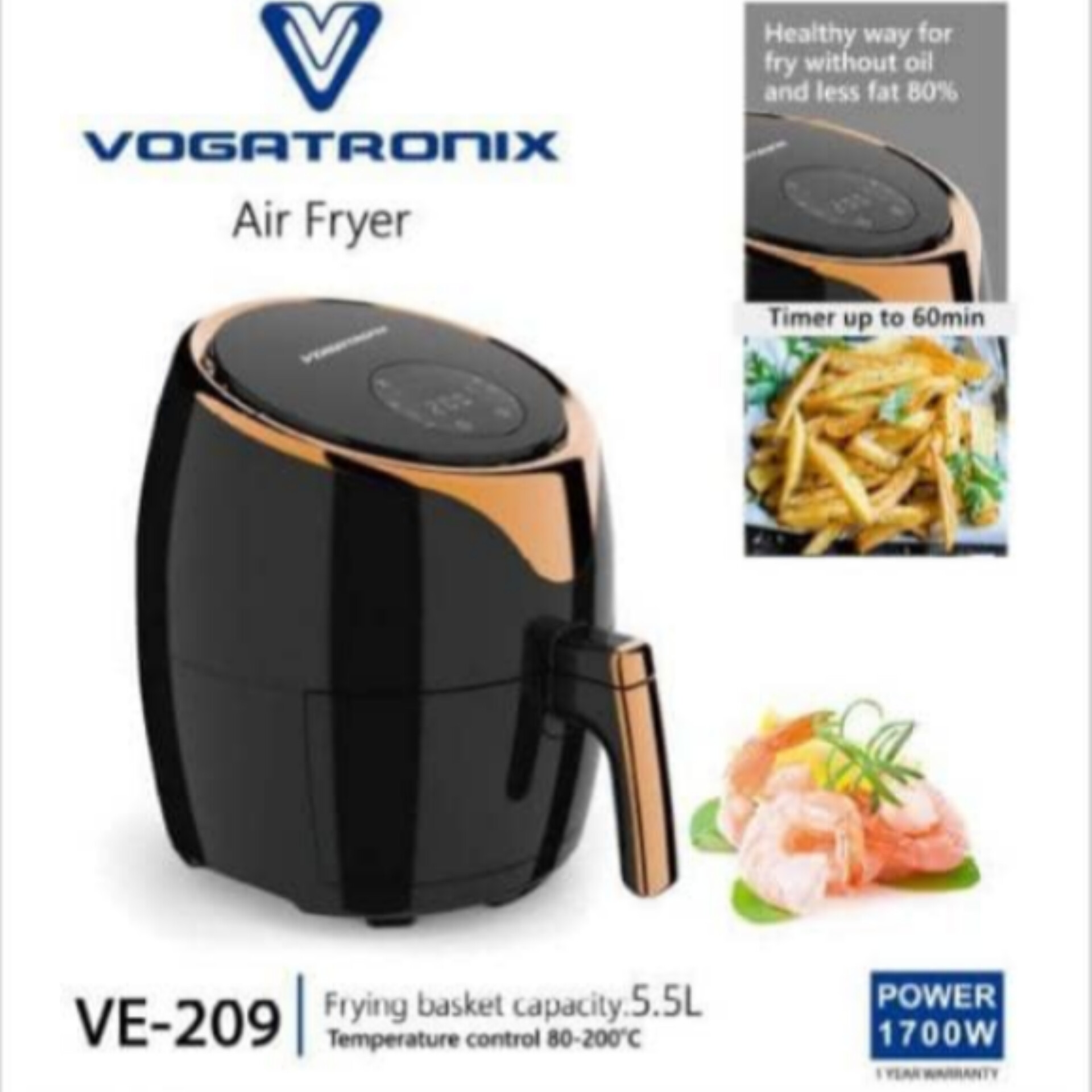 سرخ کن بدون روغن وگاتی ve_209