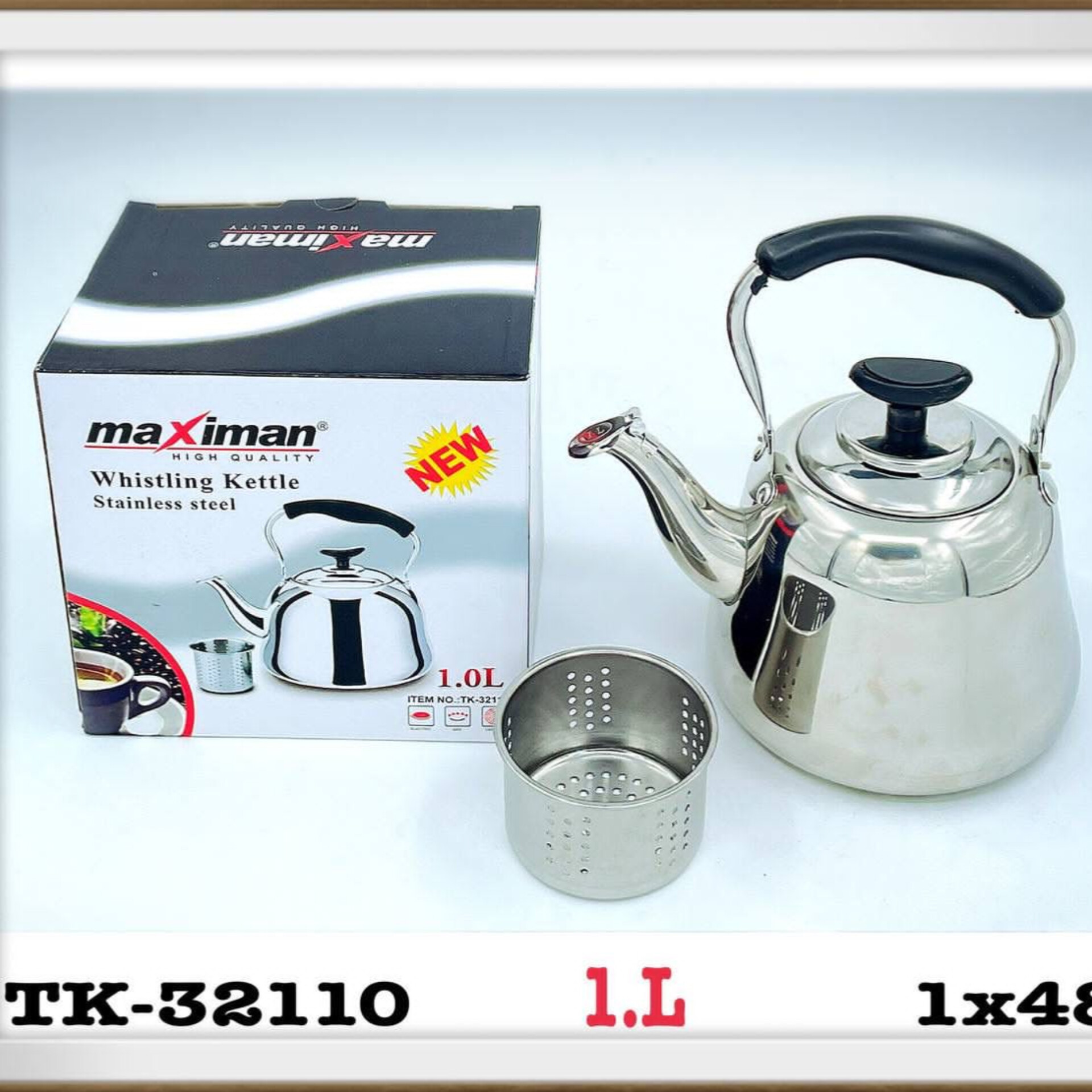 کتری استیل مسکیمان  ۱لیتری Tk_32110