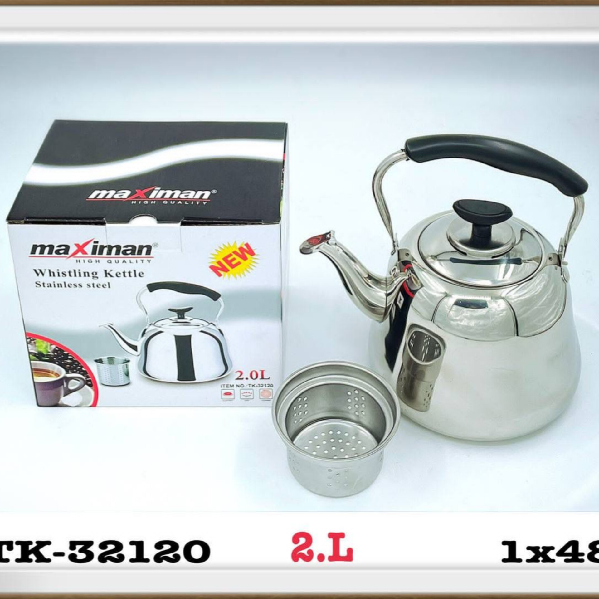 کتری استیل اجاقی مکسمیان 2لیتری Tk_32120