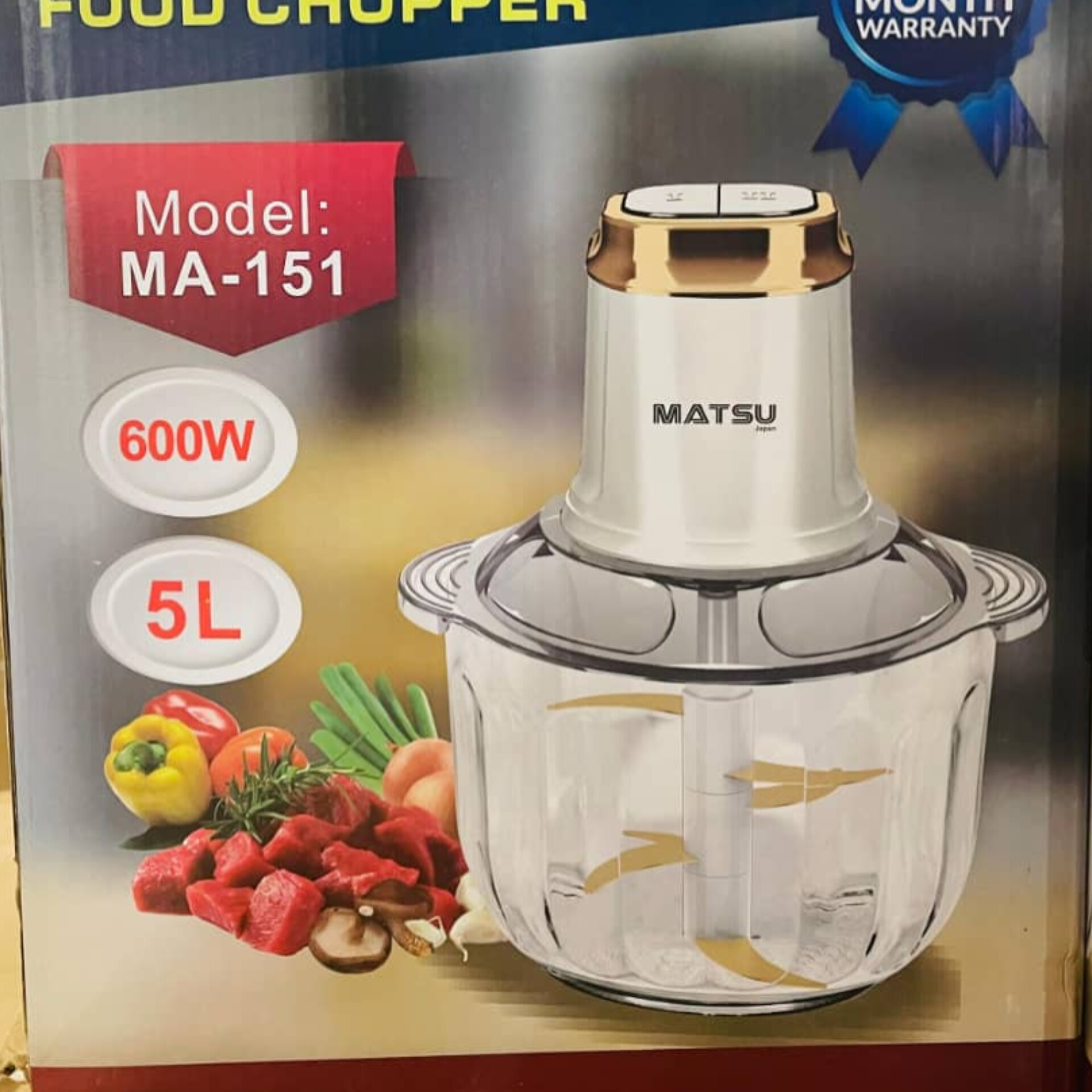خردکن ۵لیتری ماتسو شیشه ای ma_151
