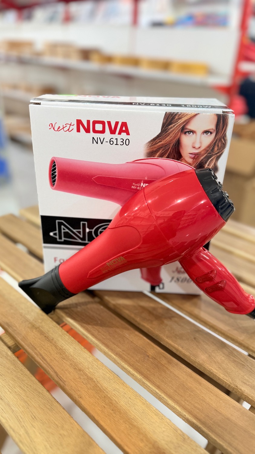 سشوار نوا مدل NV6130 با قدرت 1800 وات و باد سرد