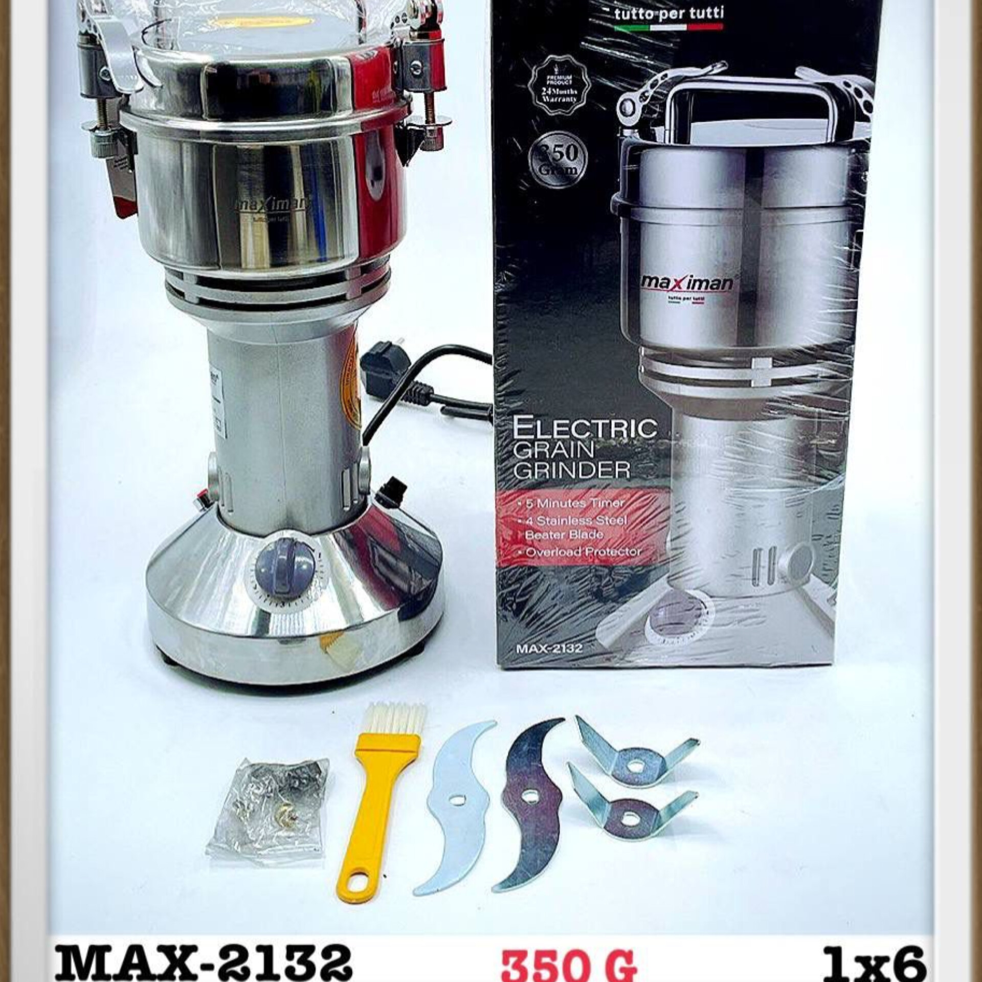 آسیاب نیمه صنعتی مکسیمان 350گرم  max_2132